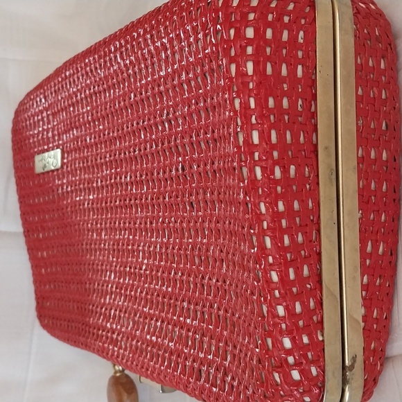 Pier Giorgio red wicker bag - Picture 15 of 15